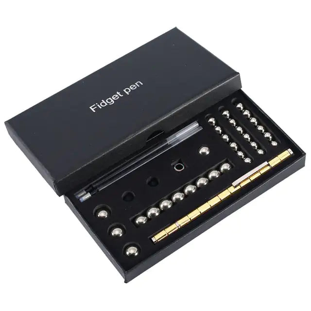 a black box with a set of screws in it