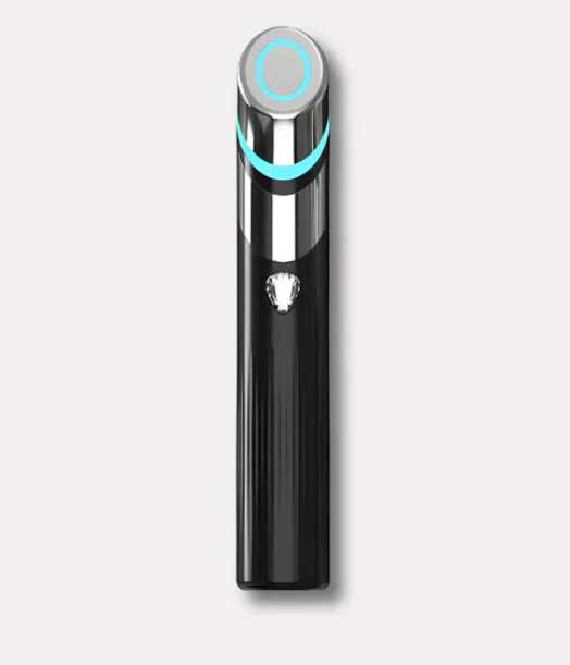 an electric toothbrush on a white background