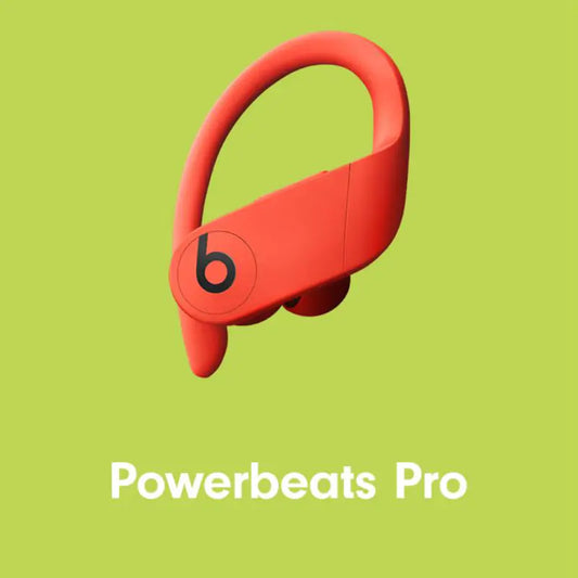 a pair of headphones with the words powerbeats pro above it