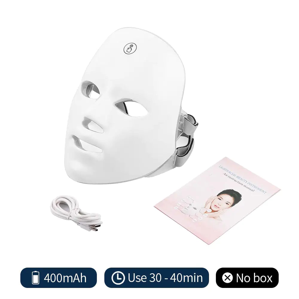 a white mask with a cord attached to it