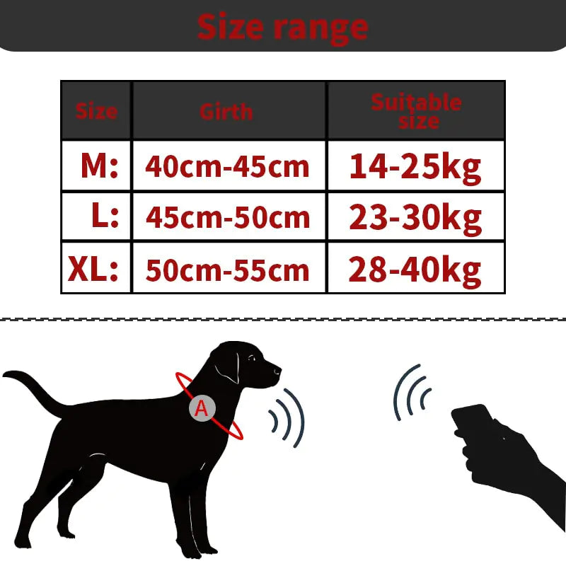 a black dog with a red collar is shown in this diagram