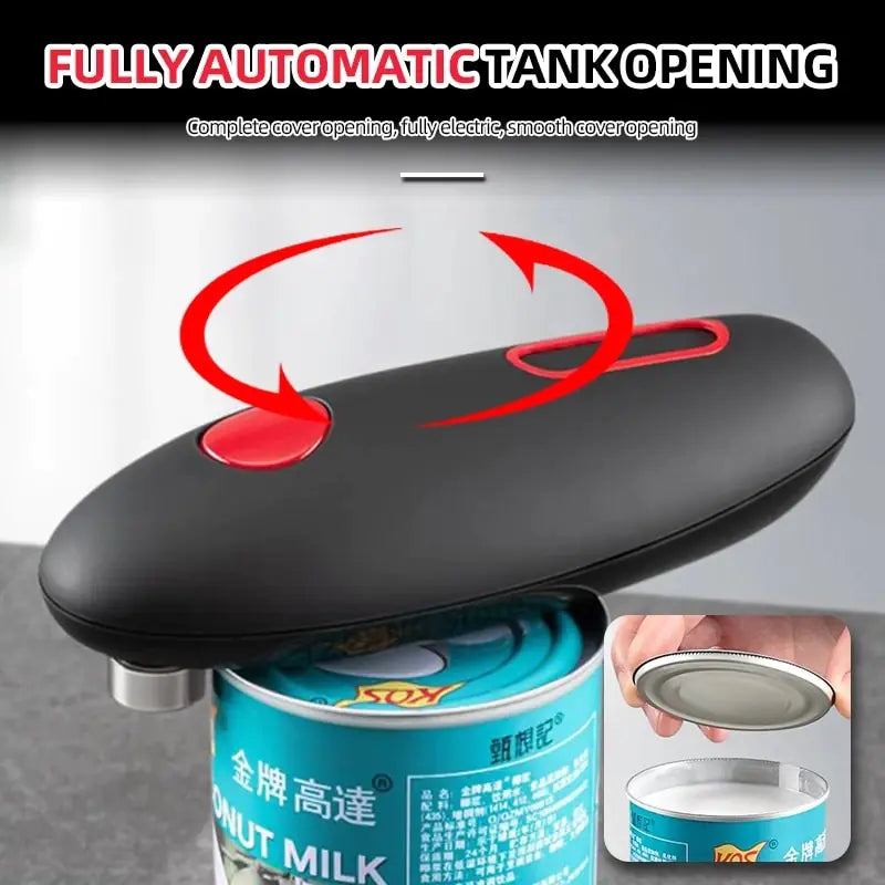 a can opener with a can of milk in it