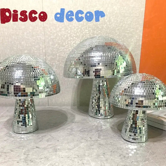 a group of disco balls sitting on top of a counter