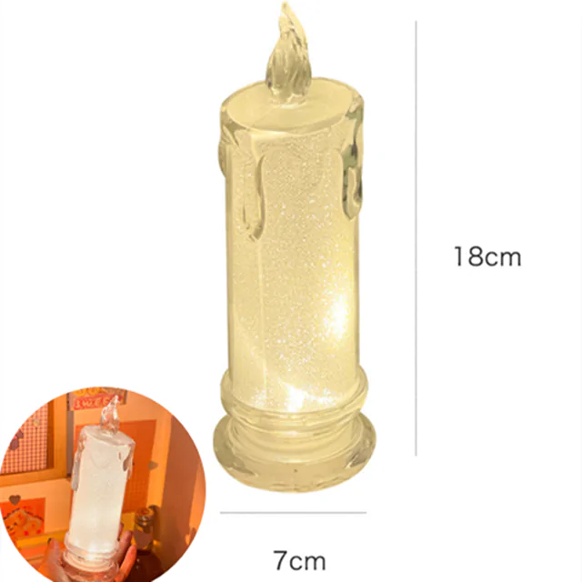 a glass candle holder is shown with measurements