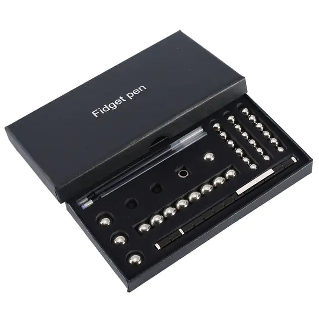 a black box with a set of screws in it