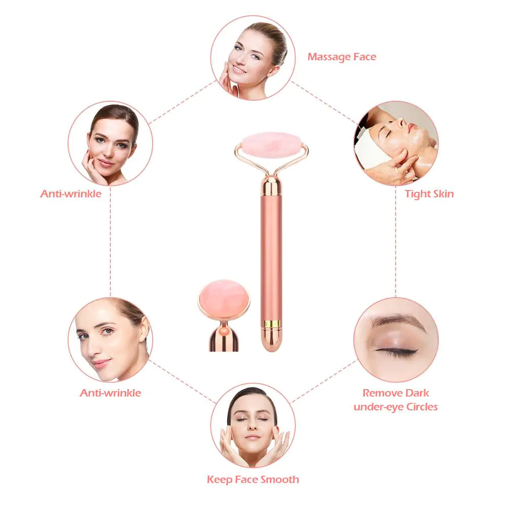 a diagram of a woman's facial device