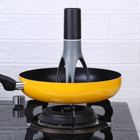 a frying pan sitting on top of a stove